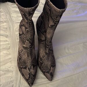 SCHUTZ Brown and Black Heeled Boots